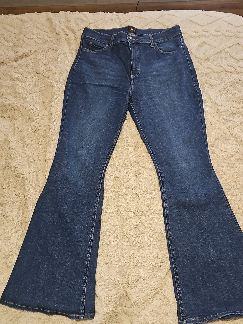Lee Dark Blue Women's Flared Jeans